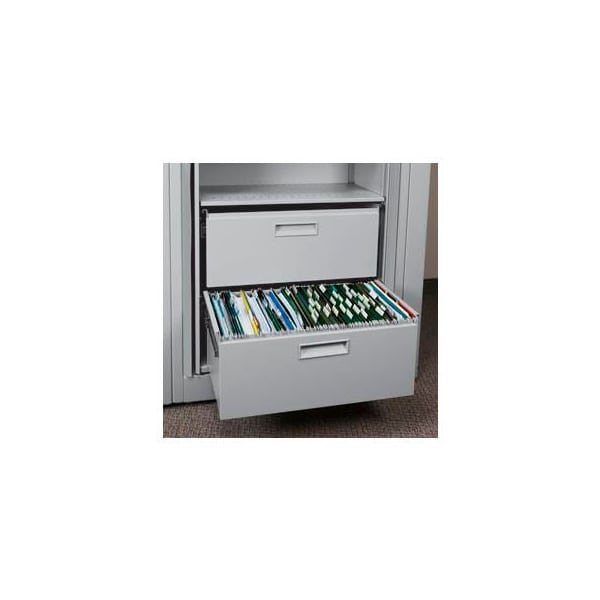 Datum Filing Systems Rotary File Cabinet Components, Letter File/Storage Drawer, Locking, Light Gray XLT-FS1L-T47 - main